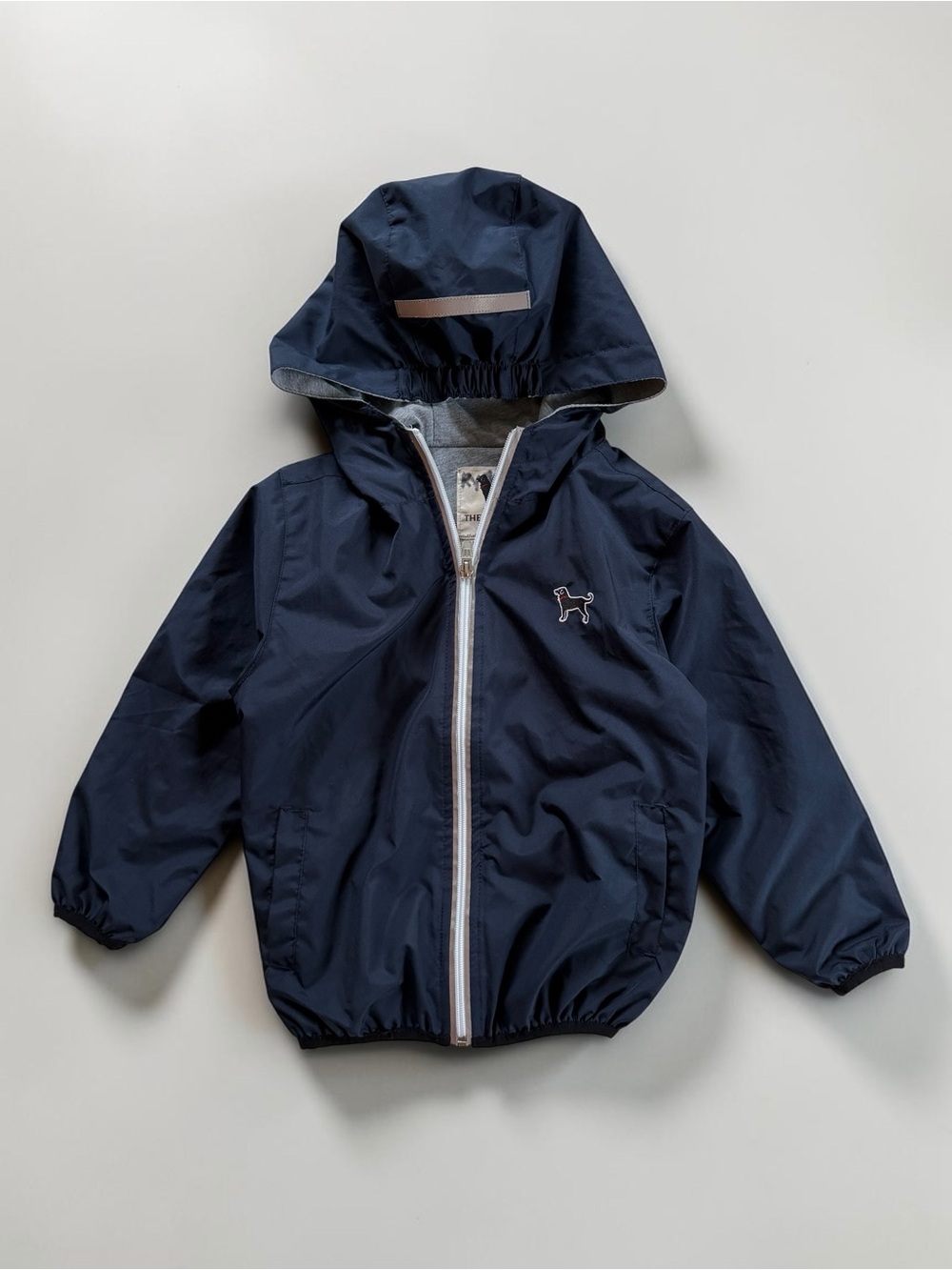 THE BLACK DOG EUC Lightweight Hooded Windbreaker Rain Jacket